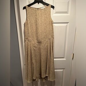 Prologue tan drop waist dress size small.
